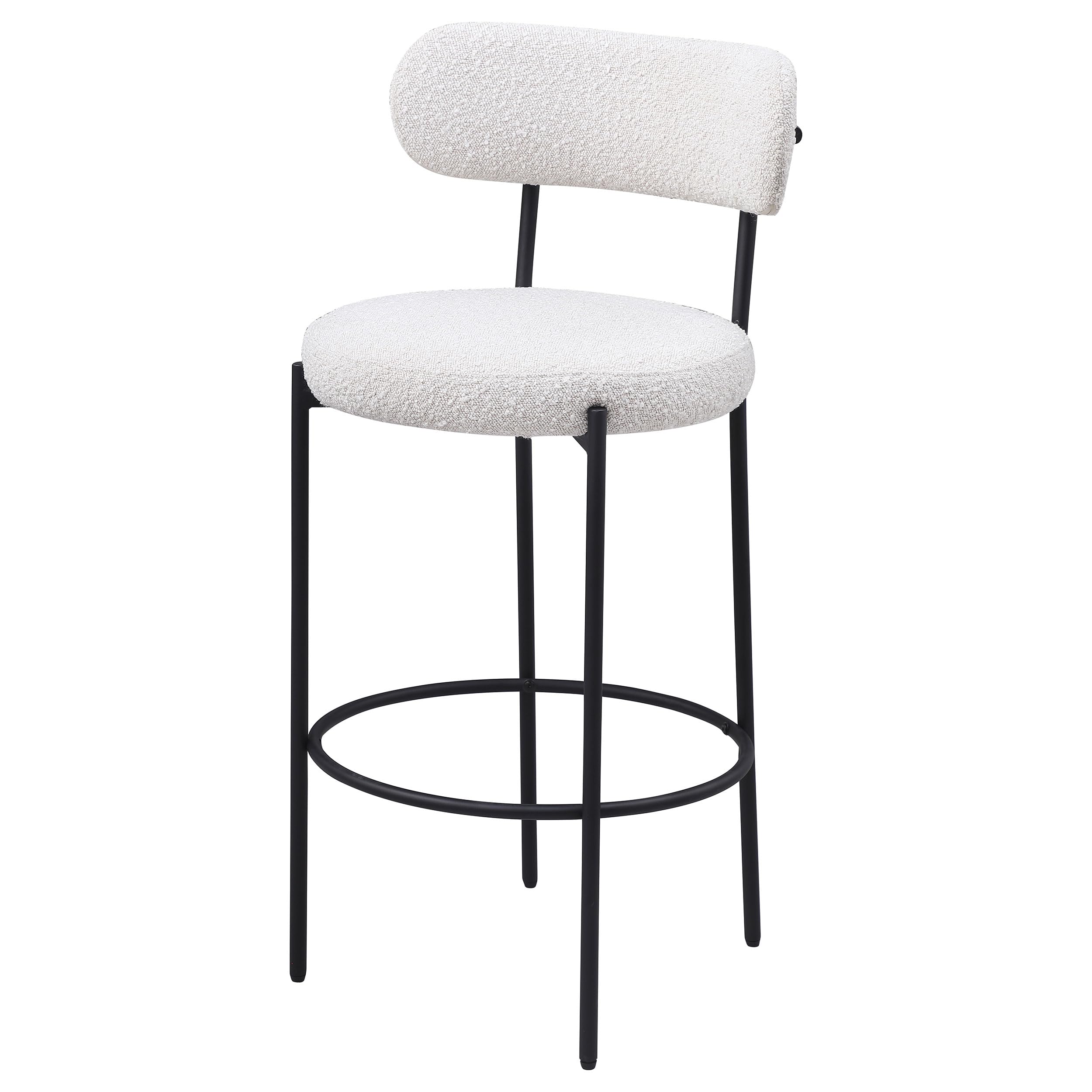 Coaster Home Furnishings Viola Boucle Upholstered Bar Chair Cream (Set of 2)