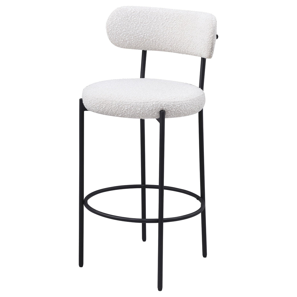 Coaster Home Furnishings Viola Boucle Upholstered Bar Chair Cream (Set of 2)