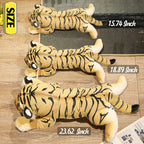 Gisqis Tiger Stuffed Animals, 19' Stuffed Tiger Animal Plush Toys Safari Cute Realistic Tiger Plush Gifts For Kids Soft Pillow
