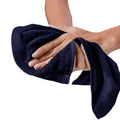 Tee Projekt 100% Cotton, Ultra Soft, Quick Dry Hand Towels, 500 GSM, 40 x 70 cm, Navy