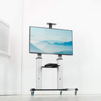 VIVO Ultra Heavy Duty TV Stand Rolling Cart Mount STAND-TV22S Silver Alloy Steel Aluminum 32-100 inch