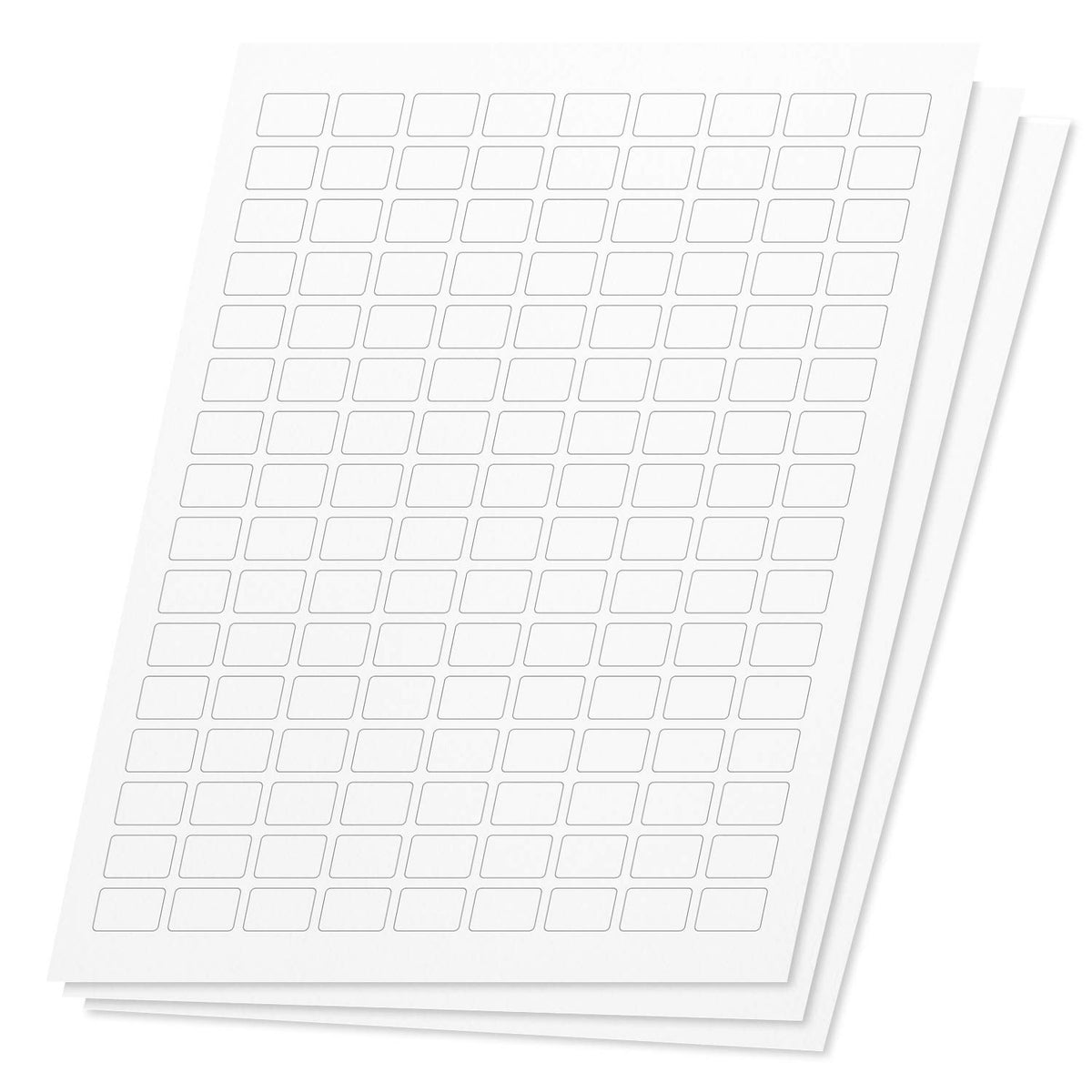 Officesmartlabels Rectangular 3/4 X 1/2 Inch Labels For Laser & Inkjet Printers 0.75 X 0.5 Inch, 144 Labels Per Sheet, White, 21