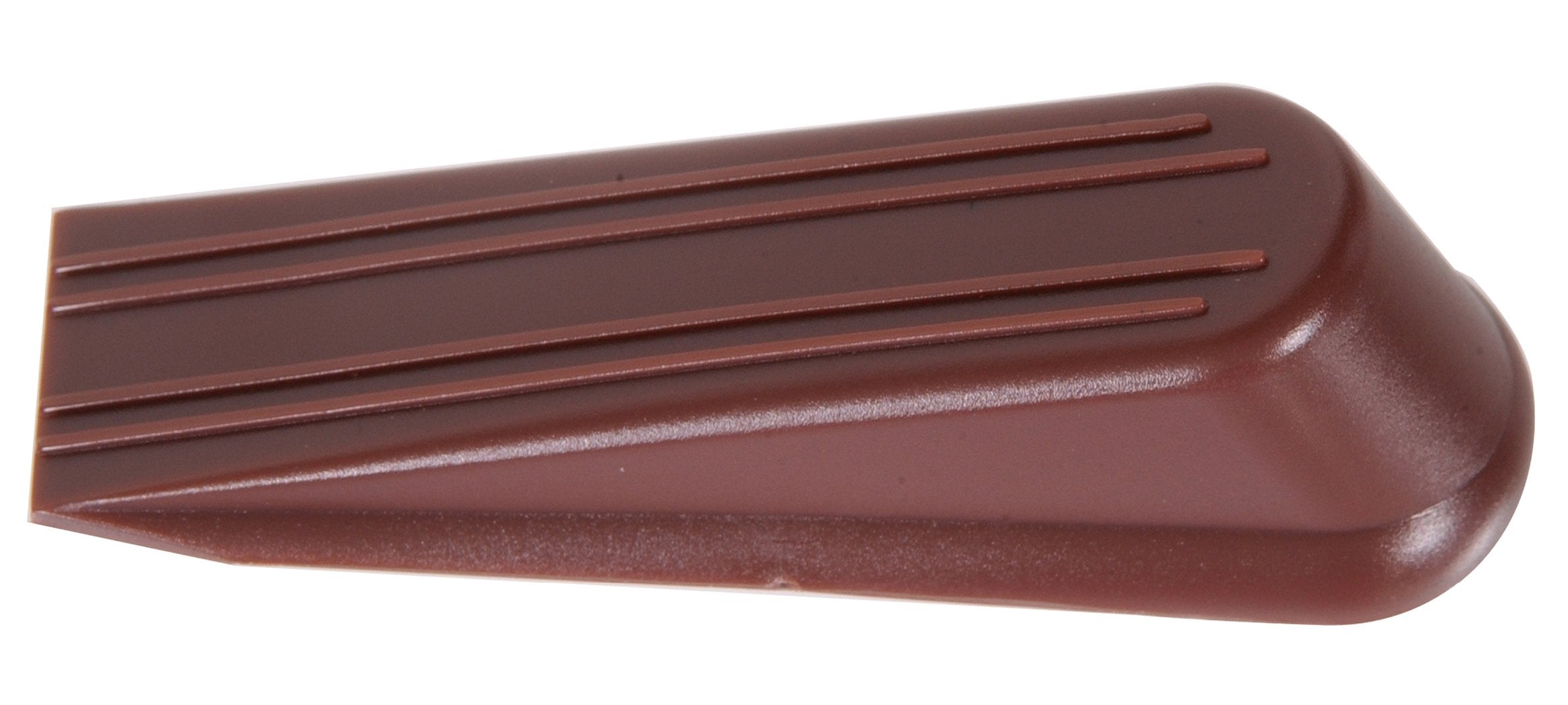 Hardware Essentials 851338 Floor Door Stops Wedges Brown 3' - 2 Pack