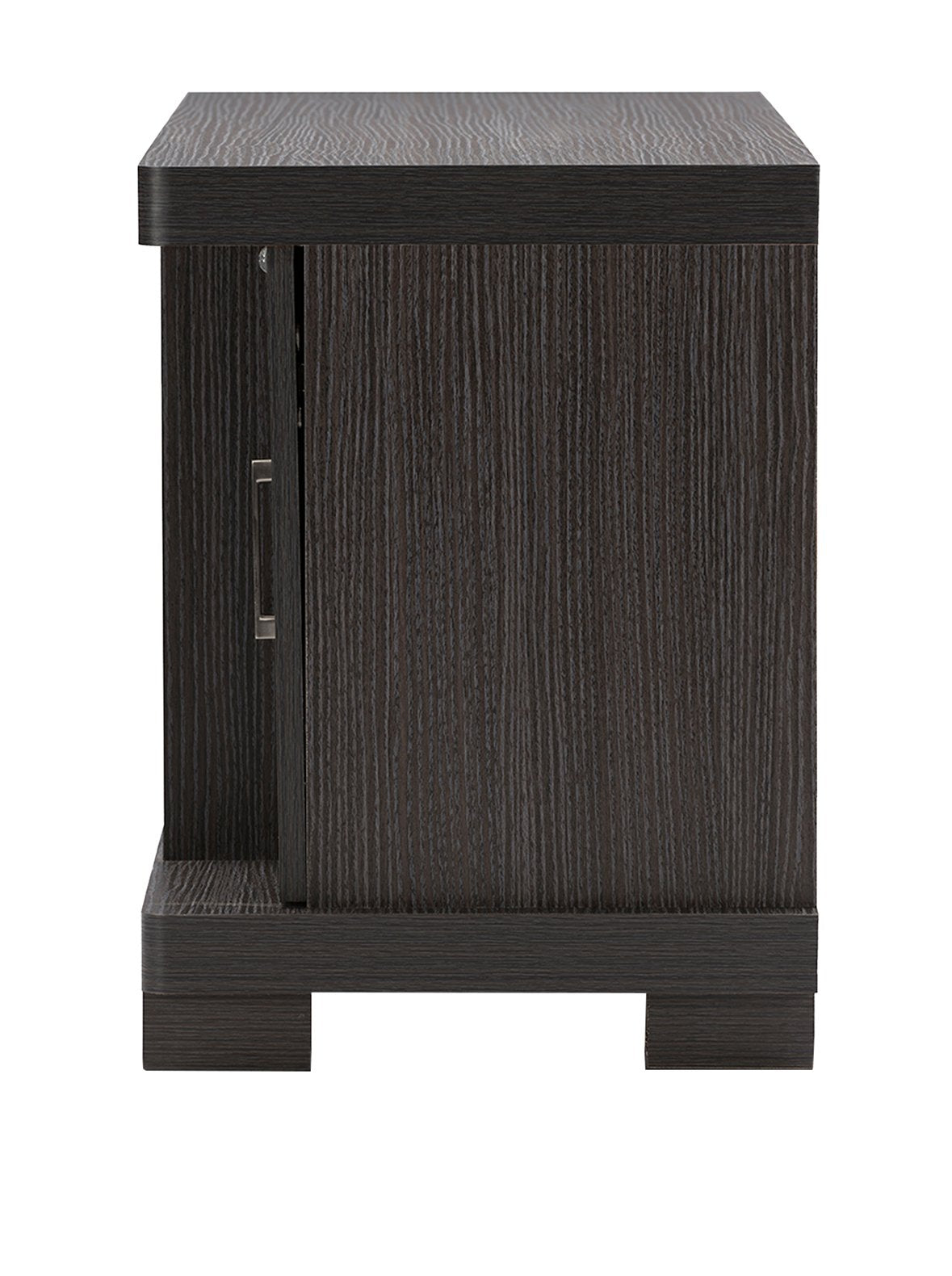 Baxton Studio TV838076-Embosse tv-Stand, 70', Grey/Dark Brown