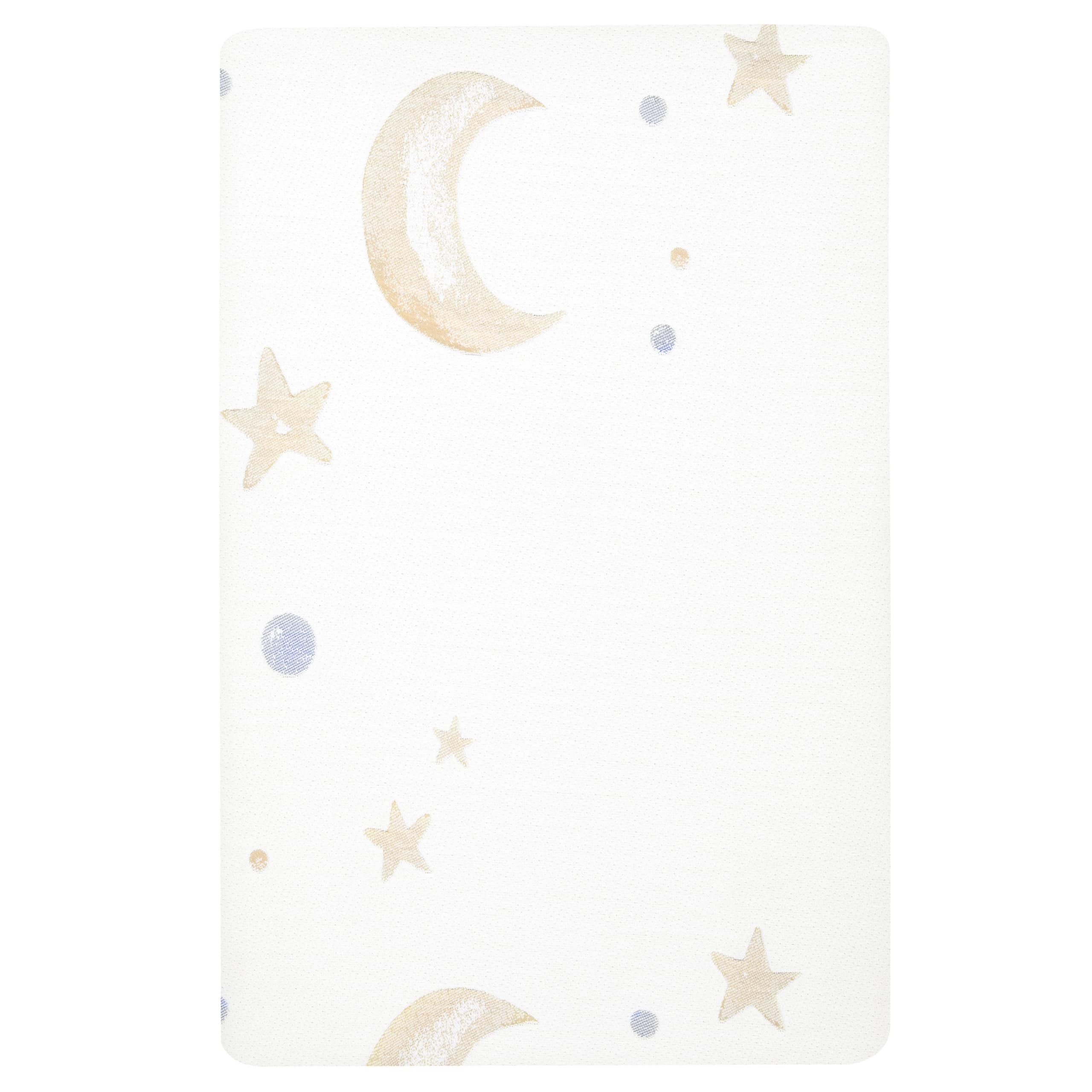 Dream On Me Moonlight Bright Dual-Sided Mini Crib Mattress
