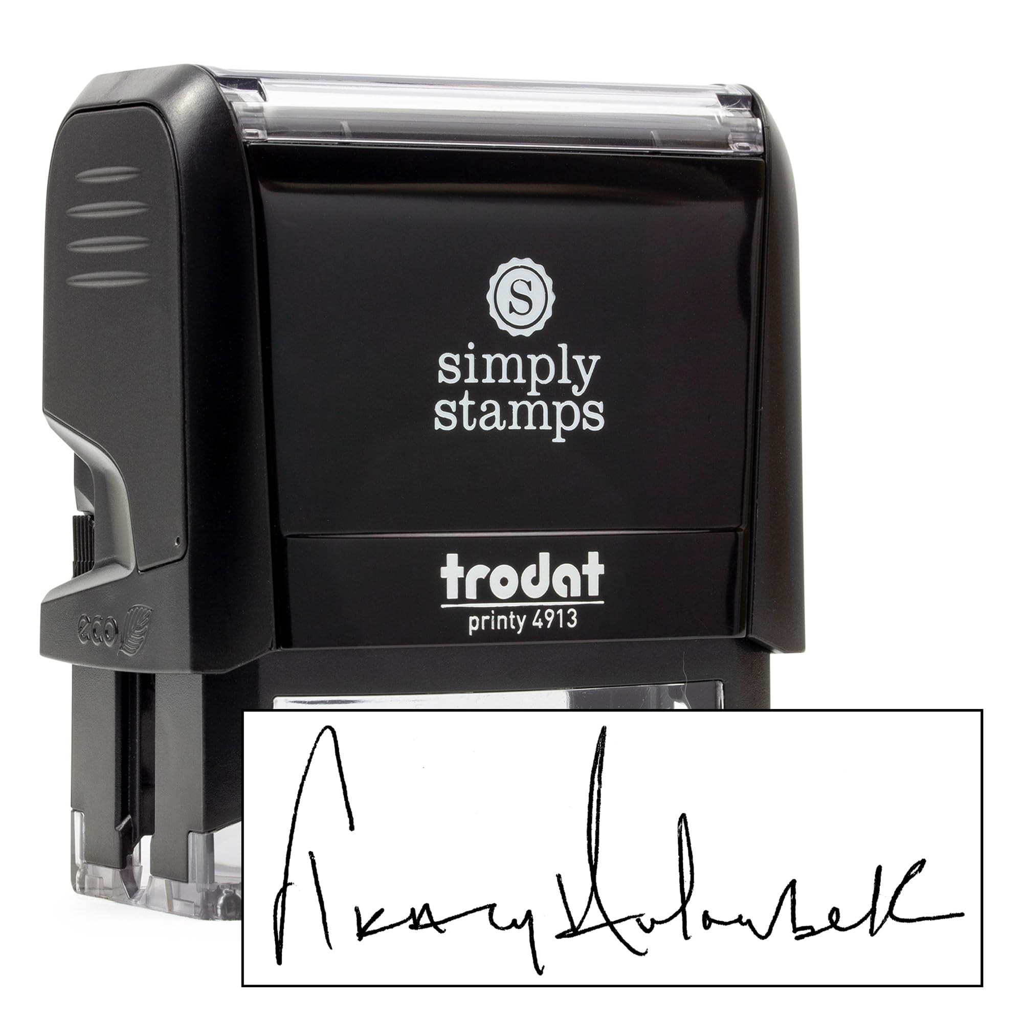 Custom Signature Stamp - Self Inking Personalized Signature Stamp | Choose Ink Color | Great For Signing Legal Documents, Checks