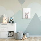 Stupell Industries Bunny With Pink Bubble Gum Forest Animal, Design By Leah Straatsma Wall Plaque, 13X19, White