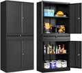 Metal Storage Cabinet with Wheels,Rolling Garage Storage Cabinet with Lock,Gray White Metal Cabinet with Wheels and Shelves,Tool