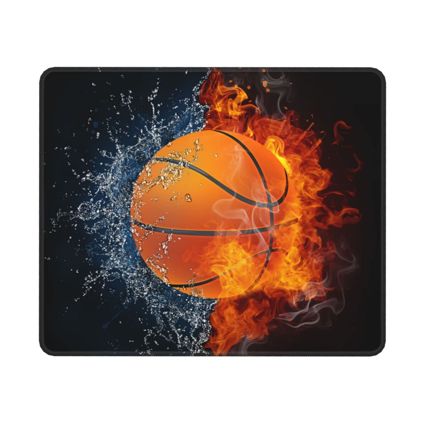 Sports-Themed Basketball Mouse Pad For Boys Teen Men, Washable Gaming Mouse Pads For Office Home Computer Laptop Desk 10'X12'