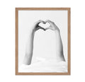 Poster Master Heart Hands Poster - Love Print - Valentines Day Art - Heart Art - Photography Art - Black and White Art - Modern