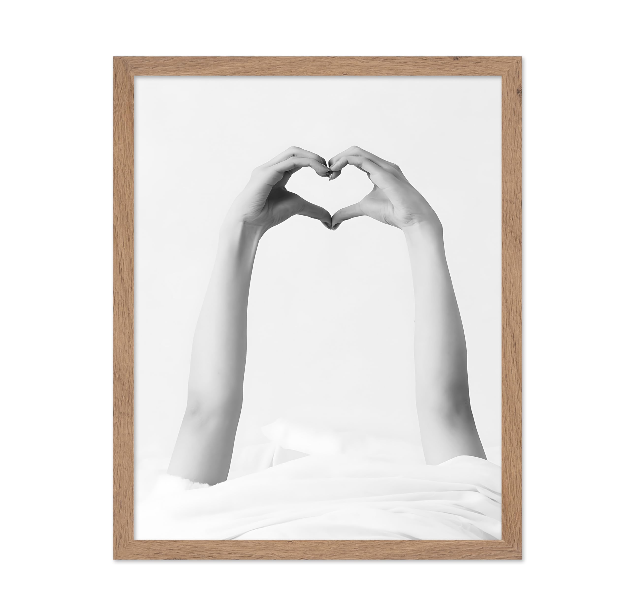 Poster Master Heart Hands Poster - Love Print - Valentines Day Art - Heart Art - Photography Art - Black and White Art - Modern