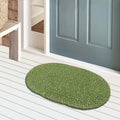 Kuber Industries Cotton Oval Door Mat for Porch/Kitchen/Bathroom/Laundry Room,(Green) 54Km3952, 51 Centimeters