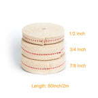 Huaart 19.5 Foot /3 Rolls Oil Lamp Wick, 1/2 Inch Oil Lantern Wick, 3/4 Inch Flat Cotton Wick, 7/8 Inch Oil Lamp Wicks Burner Wi