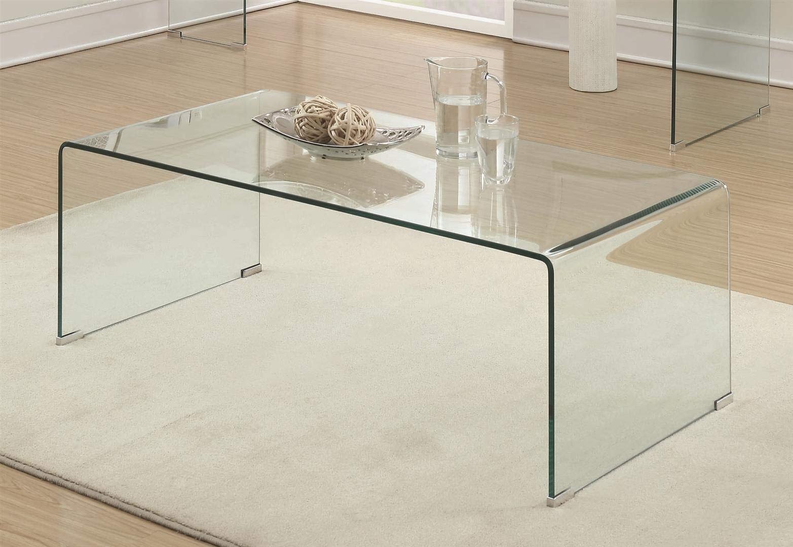 Coaster Furniture Rectangular Coffee Table Clear 705328