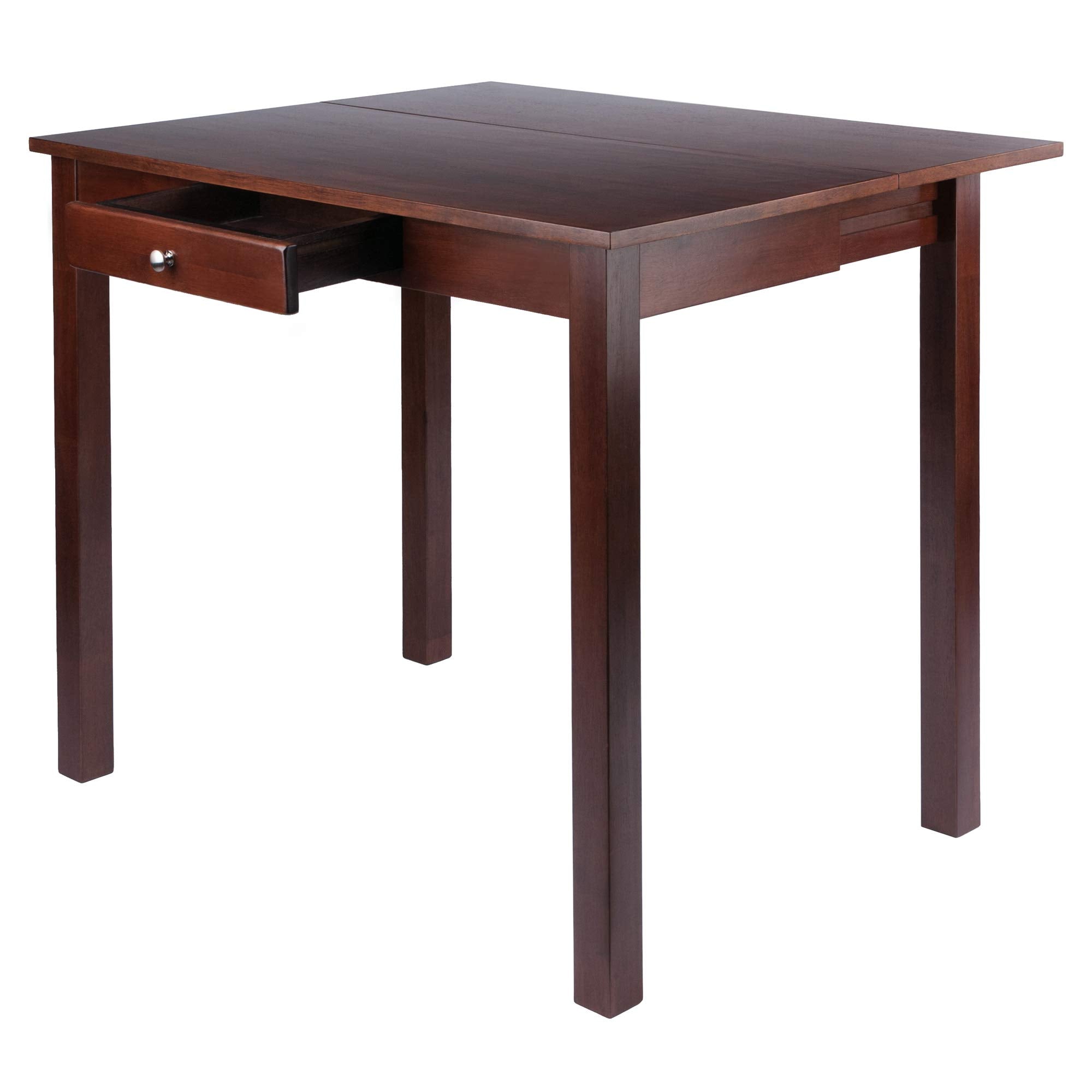 Winsome Perrone High Table, Walnut, 34.8 in x 40 in x 29.1 in
