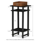 Furinno Turn-N-Tube End Table, 2-Pack, Espresso