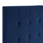Steve Silver Furniture Regina Queen Blue Velvet Headboard, Modern, Contemporary Or Mid-Century, Bedroom, Soft Velvet Look, 64.2 'L X 50.7' H X 3.15' W, Navy Blue