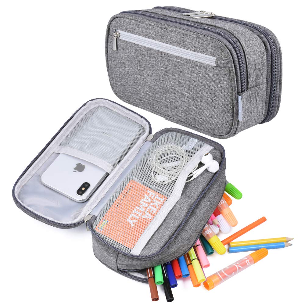 Yonzone Big Capacity Pencil Case Large Pencil Bag Pouch Pen Pencil Holder Marker With High Storage For Office Stationery Desk Or