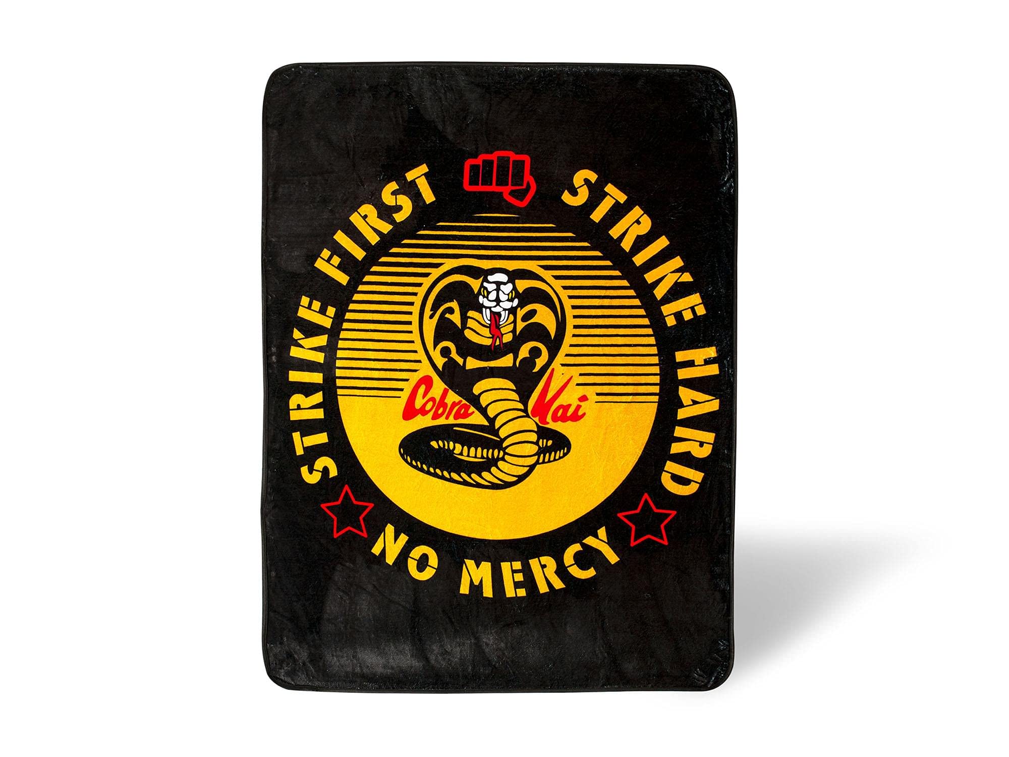 Surreal Entertainment Cobra Kai Strike First Oversized Plush Throw Blanket | Cozy Sherpa Cover For Sofa, Bed | Super Soft Fleece