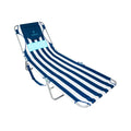 Ostrich Ladies Comfort Lounger with Chest Support, Portable Reclining Outdoor Patio Beach Lawn Camping Pool Tanning Chair, Blue 