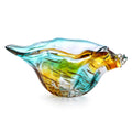 9inch Blown Glass Shell Vase,Handmade Seashell Potpourri Holder Art Glass Conch Seashell Figurine Collectibles Unique Conch Bowl
