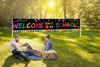 Large Welcome Back To School Party Banner Decoration 2024,First Day Of School Party Supplies Wall Decorations For Indoor/Outdoor
