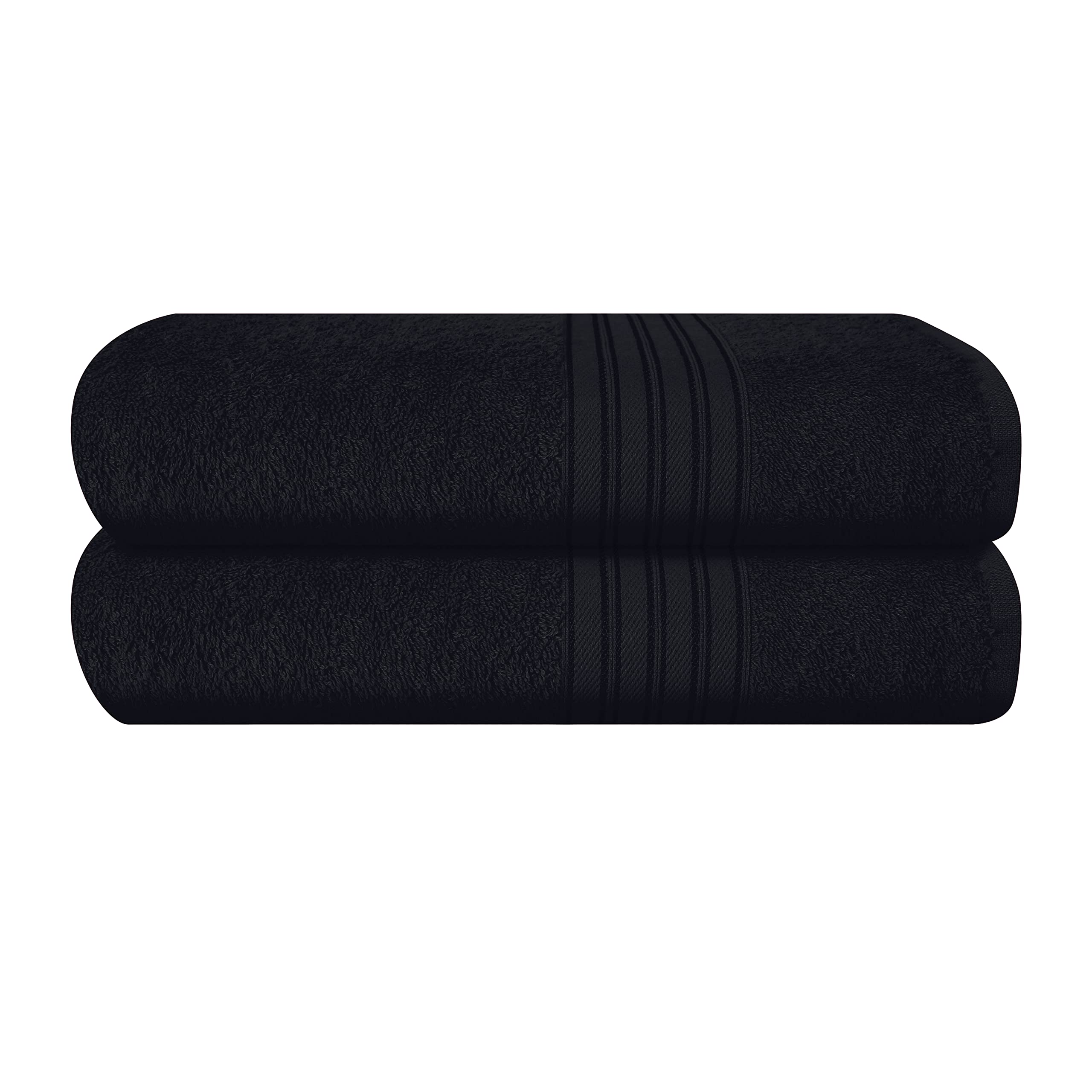 BOUTIQUO 100% Cotton 2 Pack Bath Towel Set 28x55 inches, Eco-Friendly Large Bath Towels,Compact Quickdry Lightweight Soft & High