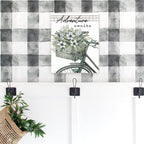 Adventure Awaits With Flower Basket On Bicycle Farmhouse Style Wood Wall Decor Sign 12X15