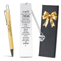Unique Gifts For Girlfriend - Stylish Inspirational Bookmark Set With Pen, Valentines Day Gifts For Her, Metal Bookmark For Read