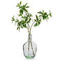 Hewory Large Glass Vase for Decor, 12in Clear Tall Farmhouse Decorative Floor Vase, Round Bubble Balloon Vase Glass Jug Vases fo