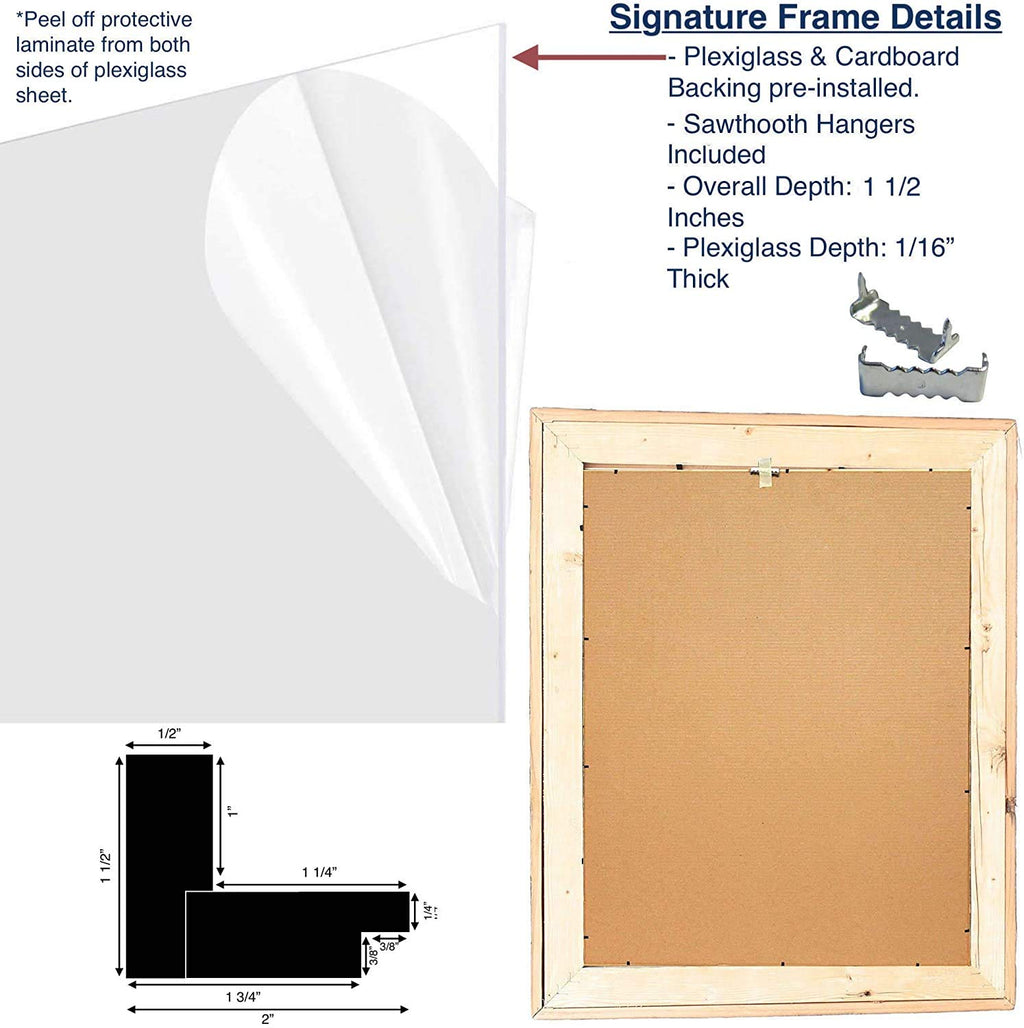 Barnwoodusa | Farmhouse Style Rustic 24X30 Picture Frame | Signature Molding | 100% Reclaimed Wood | Rustic | Espresso Brown