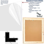 Barnwoodusa | Farmhouse Style Rustic 24X30 Picture Frame | Signature Molding | 100% Reclaimed Wood | Rustic | Espresso Brown