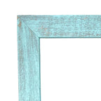 Barnwoodusa | Farmhouse Picture Frame, 1 1/2'' Inch Molding - 100% Up-Cycled Reclaimed Wood (11X14, Robins Egg Blue)