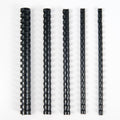 Totiyea 100 Pack 19 Ring Binding Combs, Multi Sizes, 3/8 Inch, 1/2 Inch, 5/8 Inch, 3/4 Inch, 1 Inch, Letter Size, Black Binding