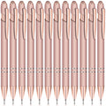 Tivcck 12 Pcs Ballpoint Pen With Stylus Tip,2 In 1 Stylus Ballpoint Pen,Metal Stylus Pen,Rubberized Soft Touch Ballpoint Pen For