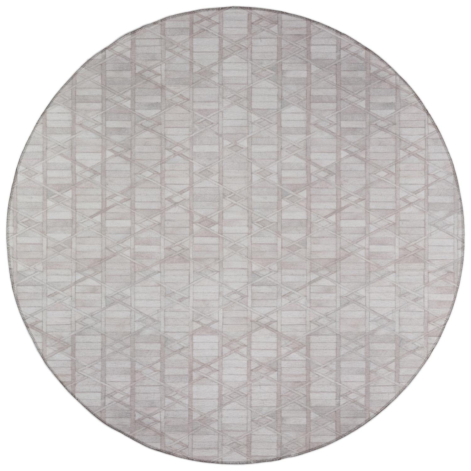 Dalyn Rugs Stetson Patchwork Faux Cowhide Ss4 Linen 10' X 10'