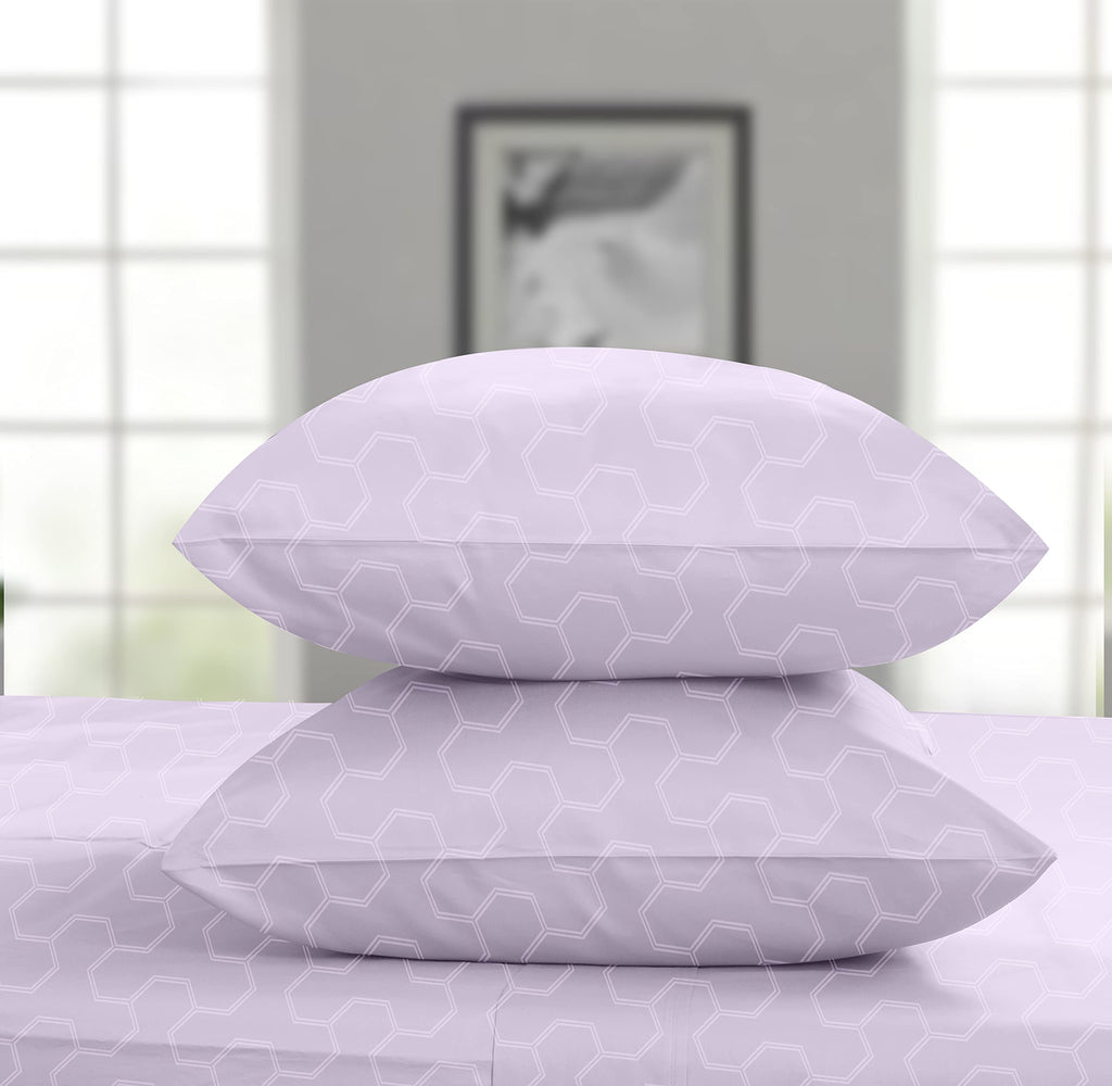 Threadmill Cotton Full Size Sheet Set | 500 Thread Count 100% Cotton Sheets For Full Size Bed | Damask Jacquard Full Bed Sheets