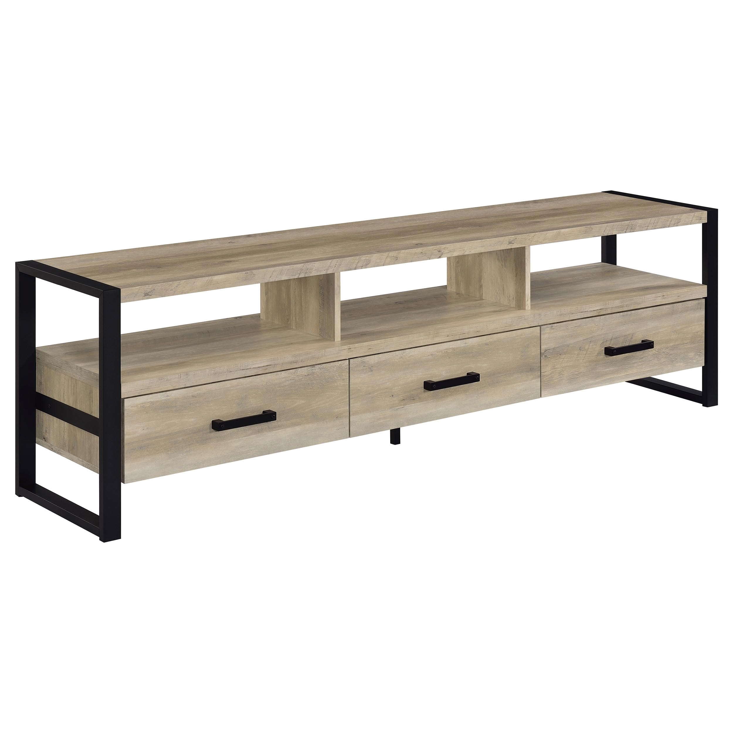 Coaster James 71&quot; TV Stand, Distressed Pine