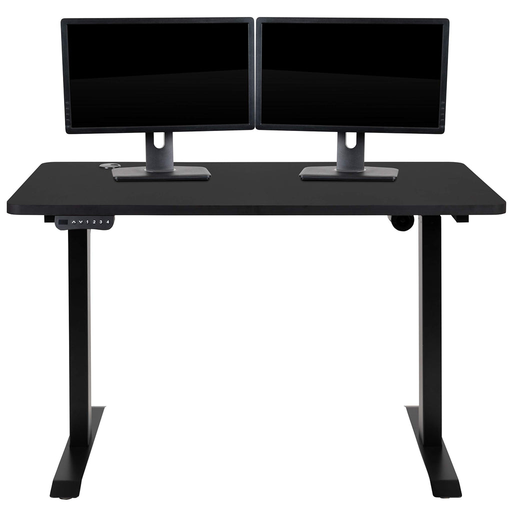 Flash Furniture Tanner Electric Height Adjustable Standing Desk - Table Top 48" Wide - 24" Deep (Black)