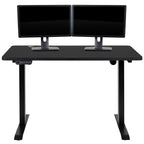 Flash Furniture Tanner Electric Height Adjustable Standing Desk - Table Top 48" Wide - 24" Deep (Black)