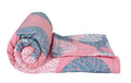 Bsb Home 220 Gsm Microfiber Reversible Ac Comforter/Blanket For Winter/Quilt/Duvets For Single Bed Size (152X240 Cm, Light Pink 