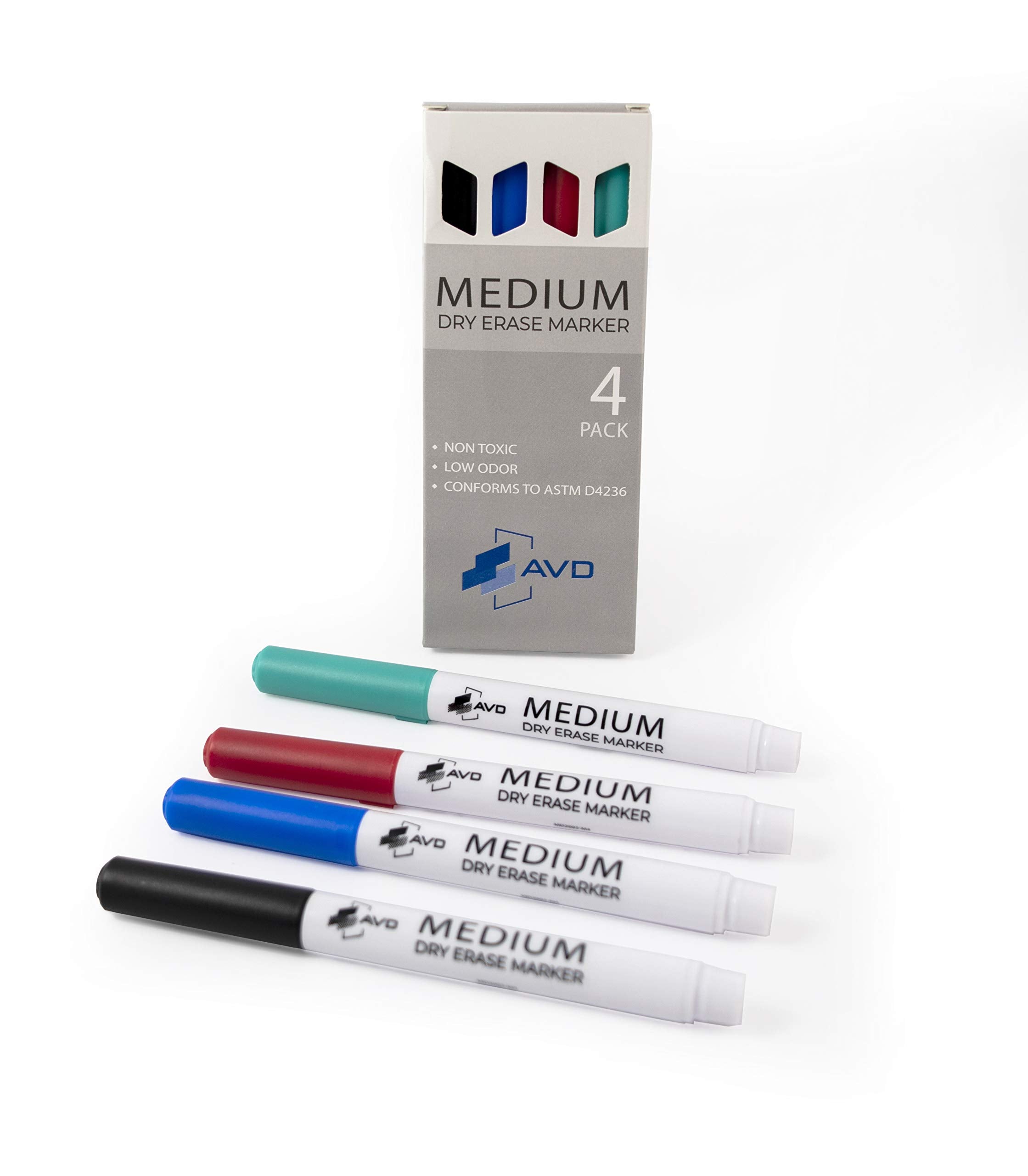 Audio-Visual Direct Pastel Dry Erase Markers, Set Of 4