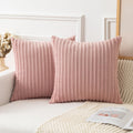 Kevin Textile Large Striped Corduroy Euro Sham Winter Decor Throw Pillow Covers Couch Papasan Cushion Cover Valentines Day Gifts
