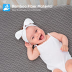 Hanherry 100% Waterproof Mattress Protector Twin Size - Grey, Mattress Cover 3D Air Fabric Cooling Mattress Pad Cover Smooth Sof
