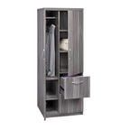 Safco Mayline APSTLGS Aberdeen Personal Storage Tower with 2 Doors and 2 Drawers, Gray Steel Tf