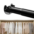 fruui Closet Rod, 1769 IN Closet Rods for Hanging Clothes, Black