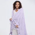 Horimote Home Ultra Soft Cozy Sherpa Throw Blanket With Pompom Fringe, Light Weight Warm Decorative Boho Style Plush Throw Blank
