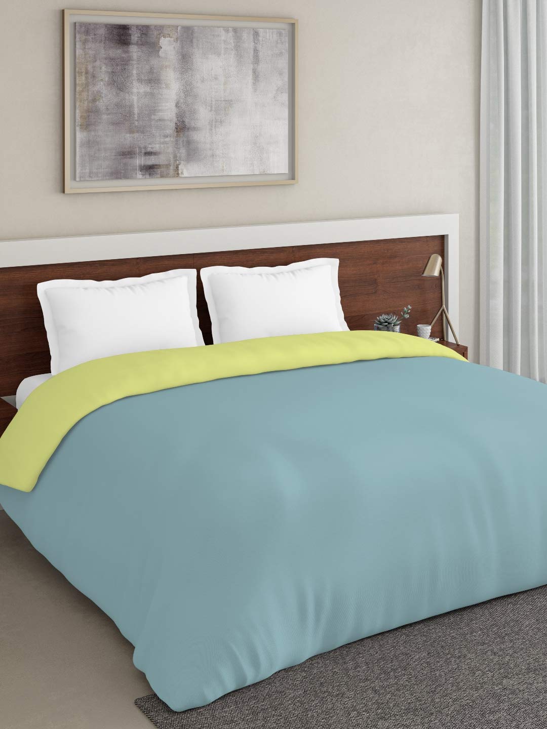 DDecor Live Beautiful 180Tc 1 Double Comforter  Blue (228 Cm X 274 Cm, 90In X 108In)