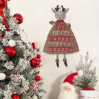 Mon Ami Holiday Reindeer Inspired Plush Advent Countdown To Christmas Calendar, Wall Hanging, Christmas Decor, Fabric Calendar,