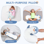 Dalmao 22 Inch Penguin Body Pillow For Kids, Penguin Stuffed Animal, Penguin Gifts, Penguin Plush Toys, Cuddle Pillow Gift For K